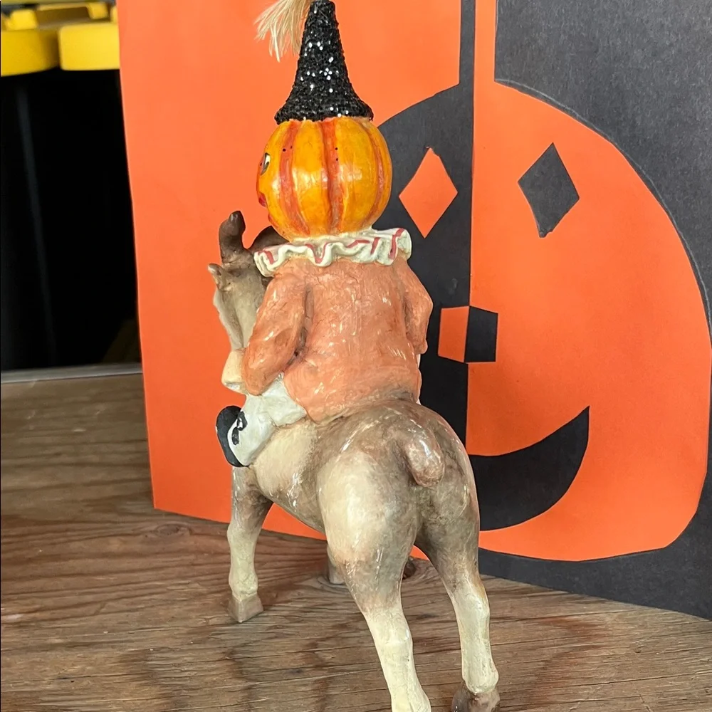 Bethany Lowe Halloween Pumpkin Rider Figurine - Picture 7 of 14